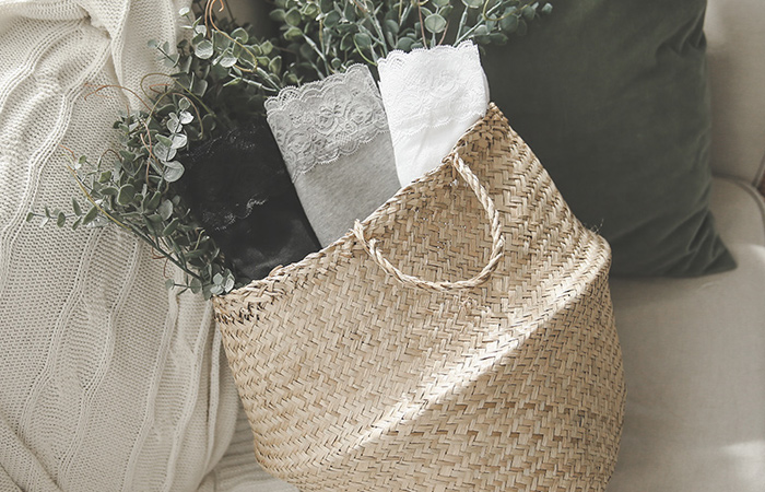 裾レースコットン3部下着