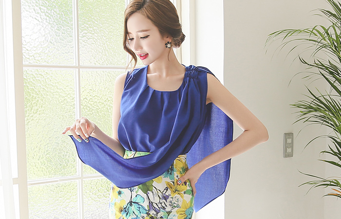 ジャイアントショルダーリボンブラウス