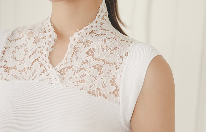 チャイナシーツルーレイスニット