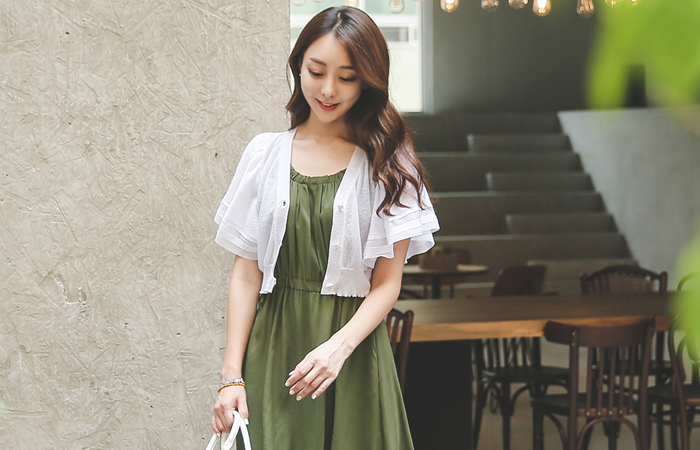 翼小売ボレロショートカーディガン