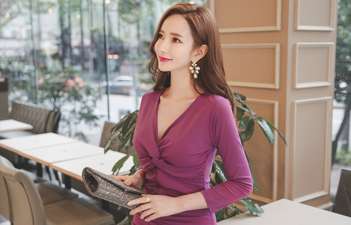 グラムツイストシャーリングドレス