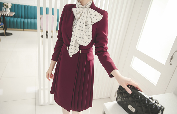 フラッププリッツテイラーロングジャケット