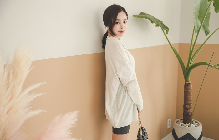 スノーディープVのルーズカーディガン