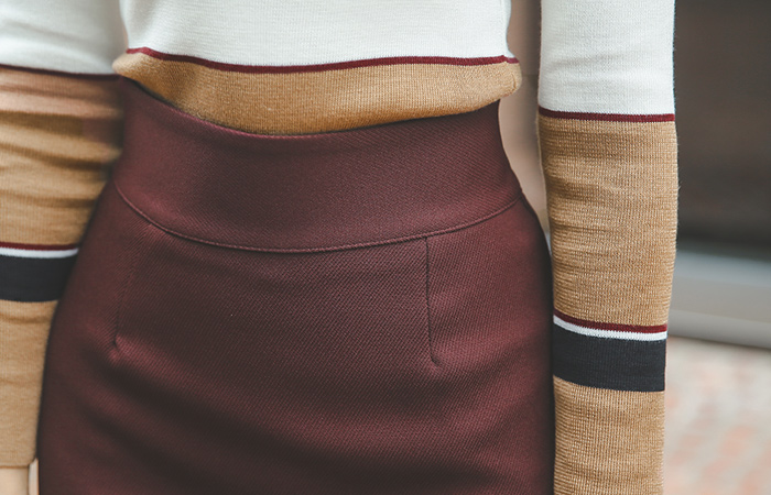 シンプルツイルオビスカート