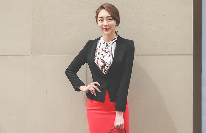 丸めカラフェプラムジャケット