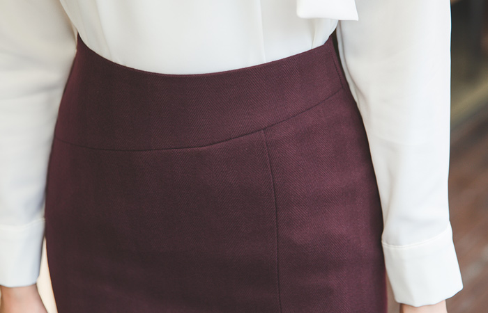 キャッシュ広げツイルスリットスカート