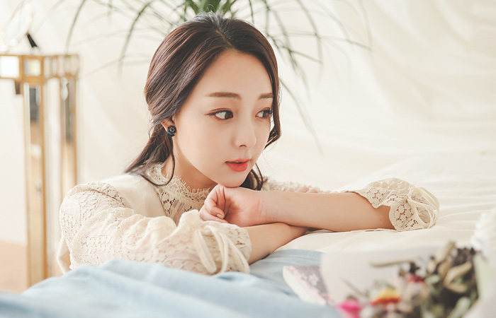 アンゴラベスト・レイスドレスSET