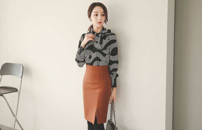 起毛サイドひらきハイスカート