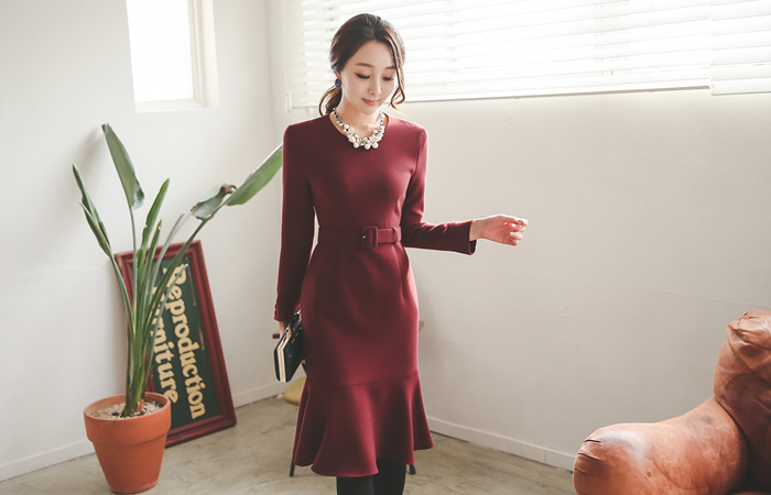 グレースベルトマーメイドドレス