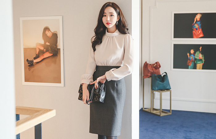 エレガンスロルネクツーピースドレス