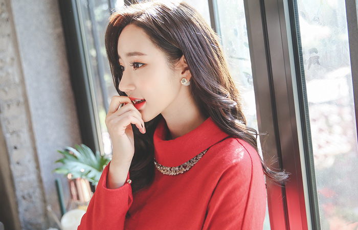 パロウェイベルティードカットフレアドレス