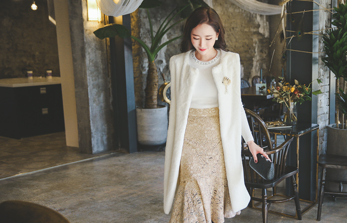 ソフトフェイクファーベスト