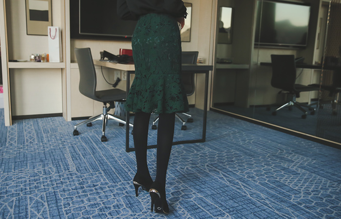 プルレルレイスマーメイドスカート