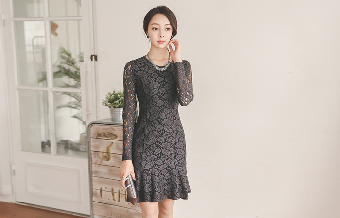 リーチェレイスマーメイドドレス