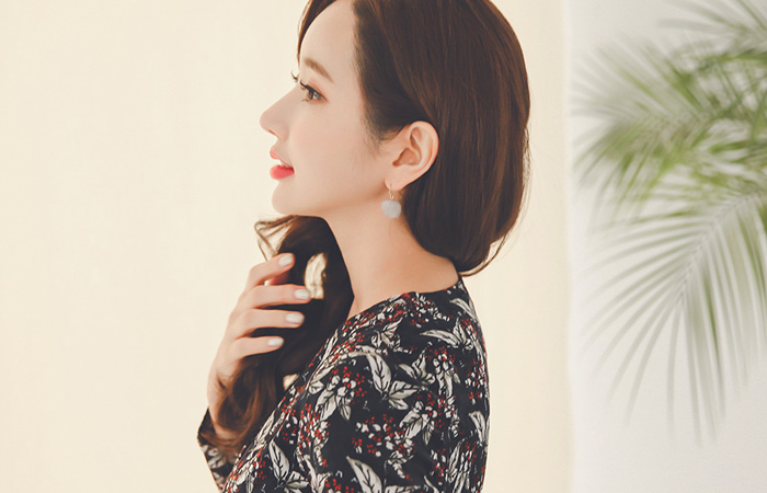 チェリーブロッサムベルベットラップワンピース