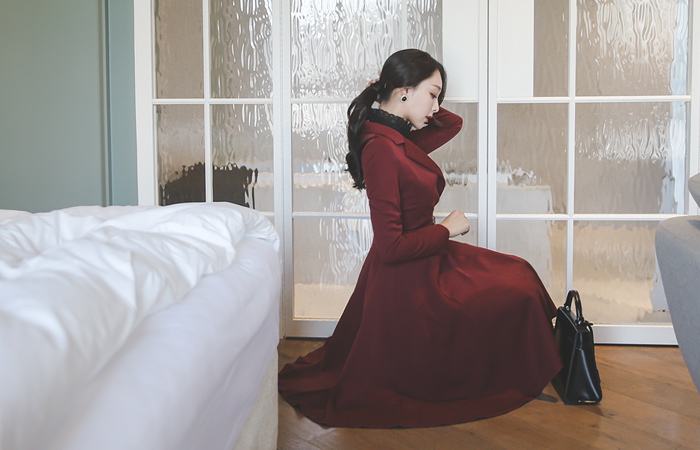 レディベルトフレア・ロングジャケット