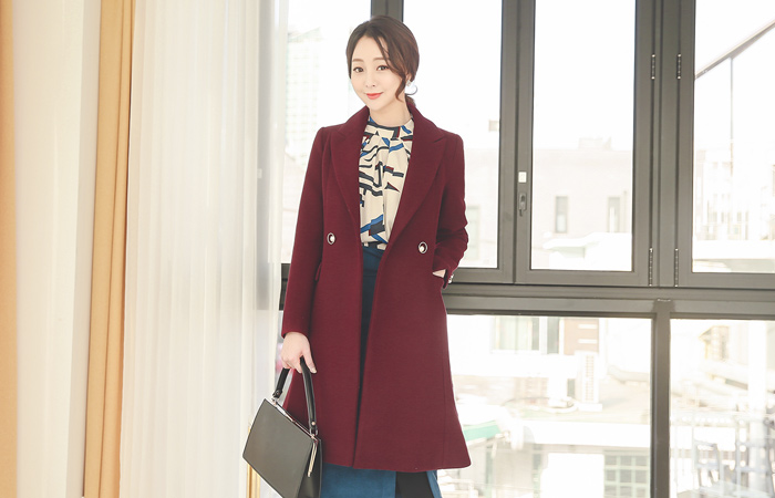 ゴールドサークルパールボタンコート