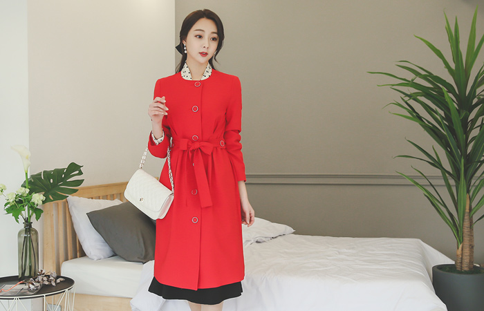 レトロムードフレア・ロングジャケット