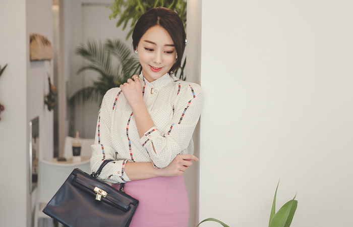 スミスパールスクエアブラウス