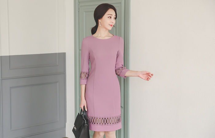 ブロードリーパンチングドレス