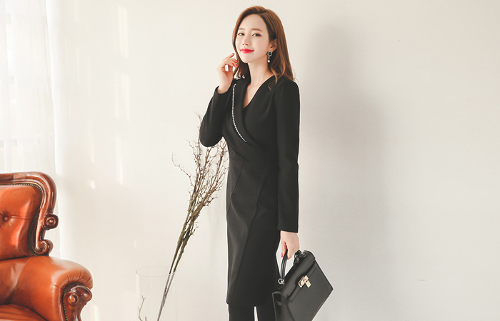 刺繍ステッチサプリメントレスドレス