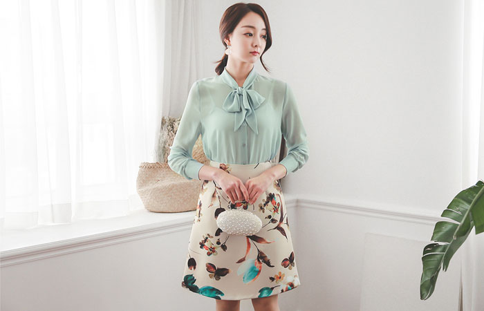 ファンタジアAラインシルキースカート