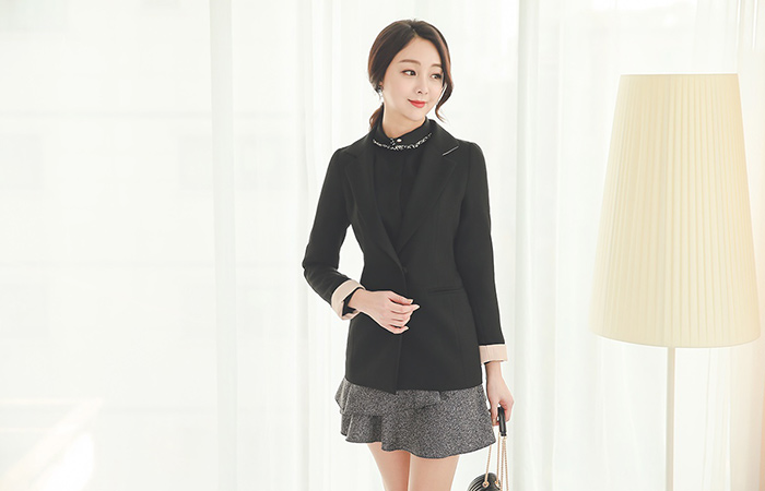 ベーシックテイラースリムハーフジャケット