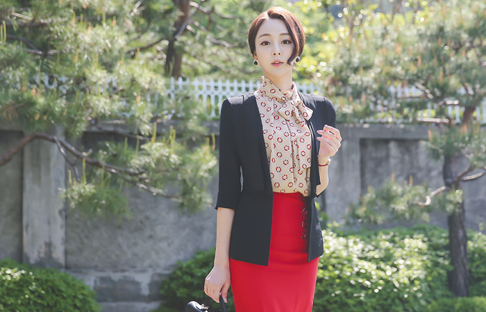 シーポンスカーフリネンテクスチャジャケット