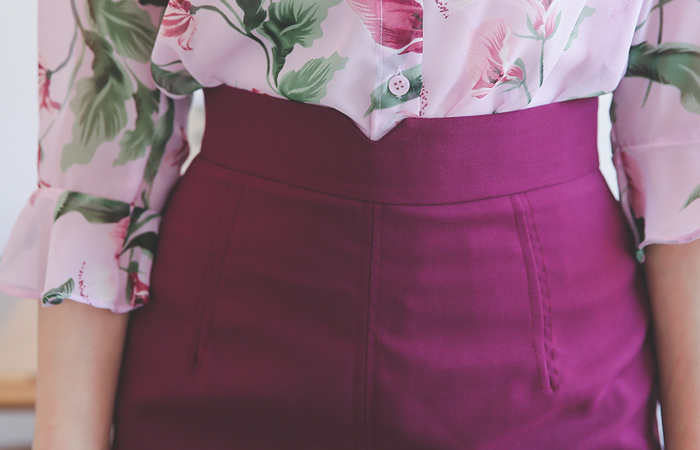 クレアVのひらきスリットスカート（summer）