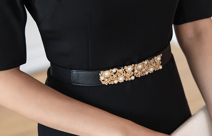 アルマン真珠ゴールドバンディングベルト