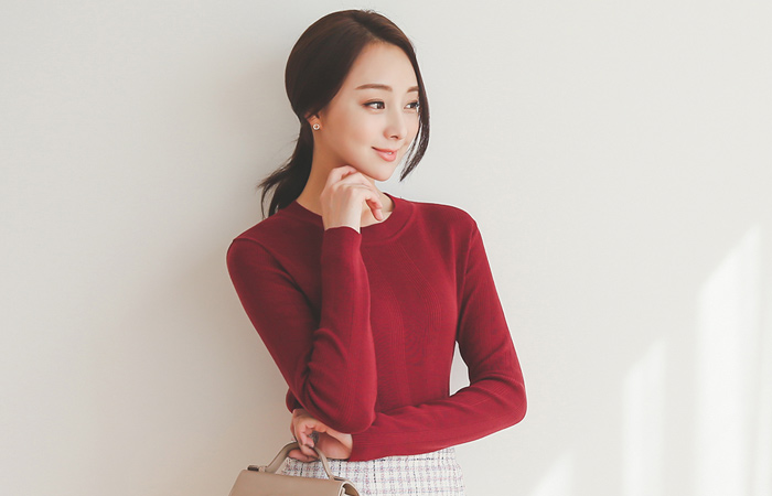 スラッシュアップラウンドニットティー