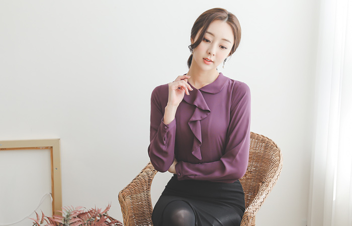 ピーターオンバルカラフリルブラウス