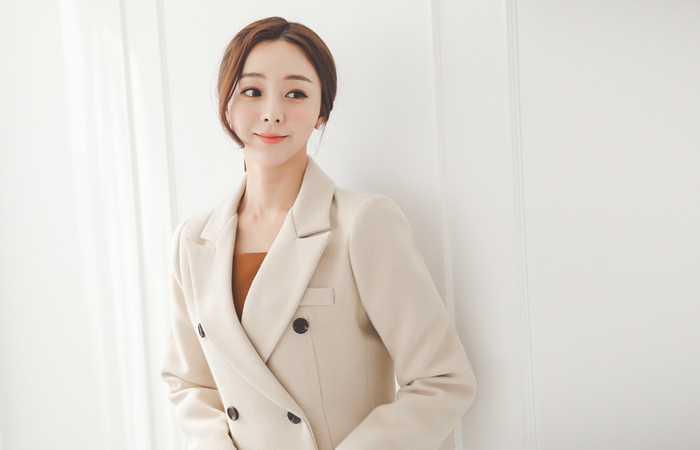 プロサムダブルバックスリットウールロングコート