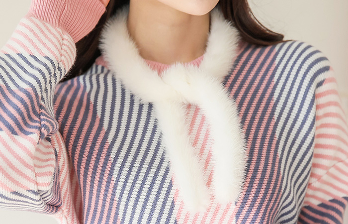 ミンクファープチマフラー