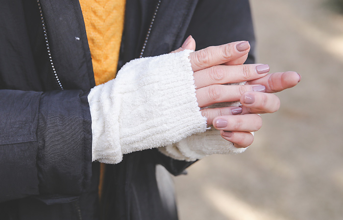 ウォーミングマイクロファイバー ゴルジハンドウォーマー