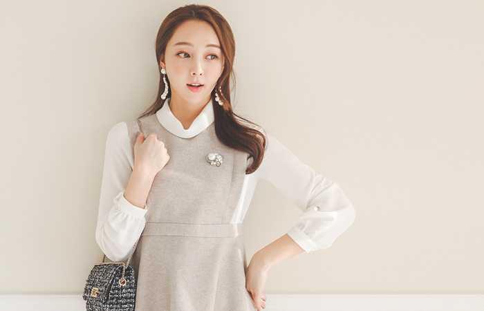 レイチェルボカシロルネクフレアドレス