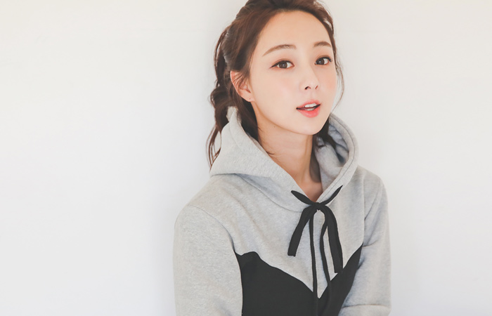 スイートハート線 フード起毛ドレス