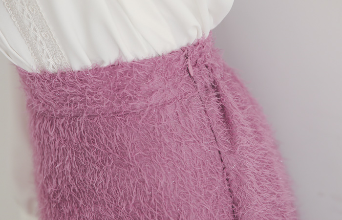 翼社バックバンドAラインフレアスカート