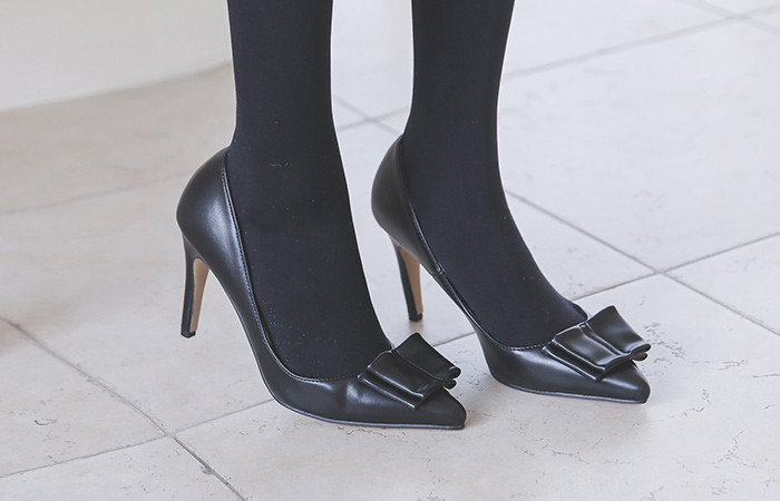 クラシックリボンスティレットヒール