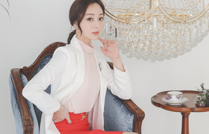 シンプル ポケット ワンボタン テーラード ジャケット(spring)