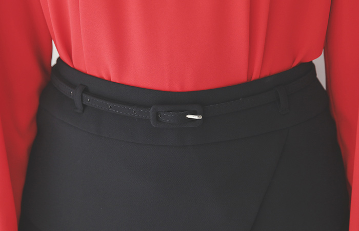 アンバランス ペプラム Hライン 翼 スカート