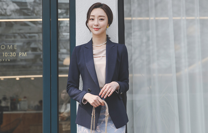 ゴールドわ ボタン ダブル 弾力 ジャケット