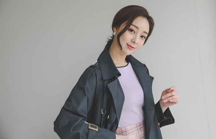 ダブルボタン クラシック オーバー トレンチコート