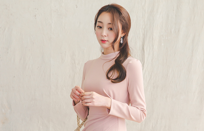 ジョセフィンピンチドレープスリットドレス