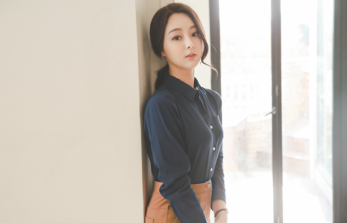 ベーシックギャバジンポケットシャツ