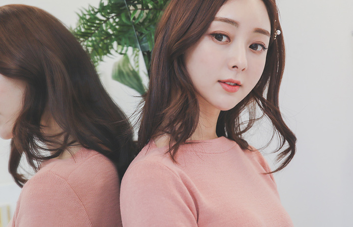 デーリー ベーシック 細かく美しい ボートネック ニット