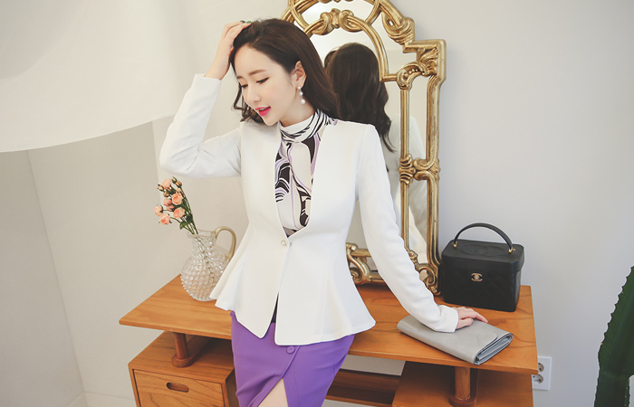 アンティーク真珠ペプラムジャケット