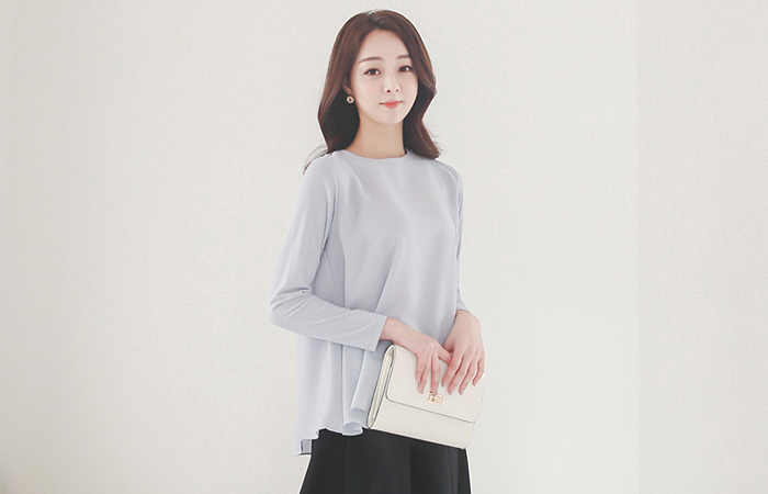 ナチュラルフレアブラウストップ