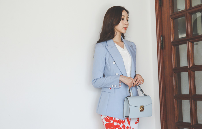 セント ストライプ はいしょく テーラード ジャケット