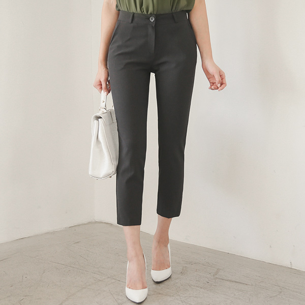 フォーマルスパンテクスチャ9部パンツ